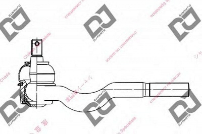 DJ PARTS de1040 -  Наконечник поперечной рулевой тяги